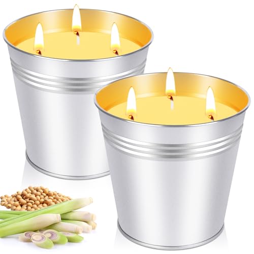 Citronella Candle | Large 14oz, 200 Hours Burn Time, Outdoor Use