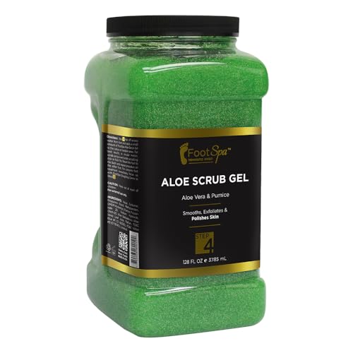 Foot Scrub Gel | Exfoliating, 128 Oz, Infused with Aloe Vera and Salicylic Acid