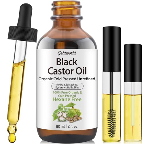 Black Castor Oil | 100% Organic, Cold Pressed, Glass Bottle