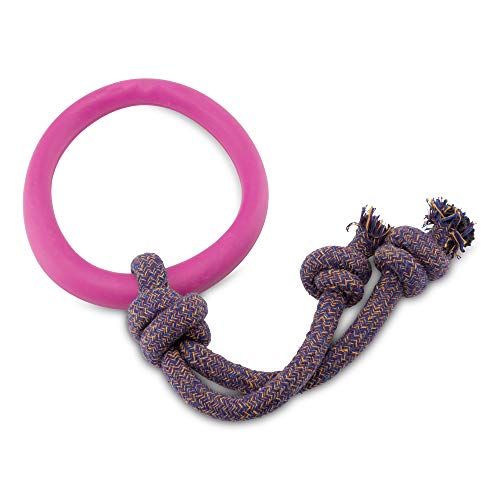 Dog Toy | Durable Rubber, Large Size, Rope Handle