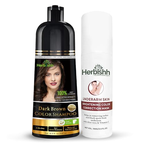 Hair Color Shampoo | 500 ML, Dark Brown  
Underarm Cream | Dark Spot Corrector, 100 gm