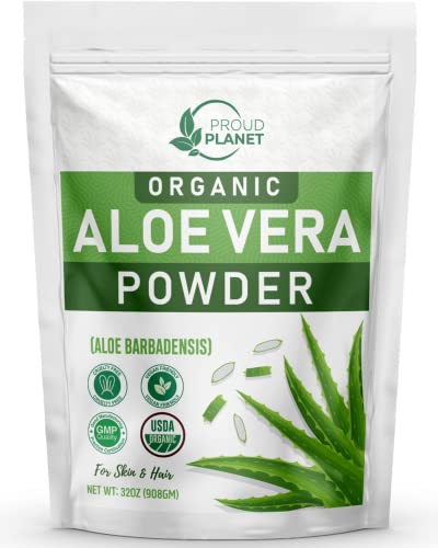 Aloe Vera Powder | 2 Pounds, USDA Certified, Hair & Face Use