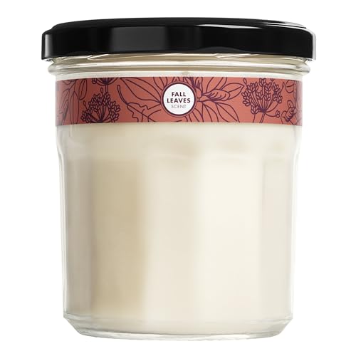 Scented Soy Candle | Fall Leaves Scent, Large - 7.2 oz