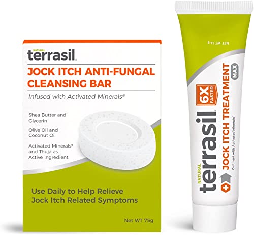 Antifungal Cream | Extra Strength, 14g Tube + Jock Itch Soap, 75g Bar