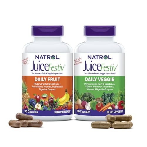 Dietary Supplement | Daily Fruit & Veggie, 90 Capsules, Pack of 2