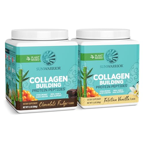 Collagen Booster Powder | Vegan, Chocolate & Vanilla Flavored, 20 Servings