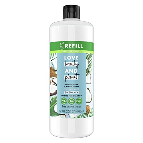 Shampoo | Sulfate Free, 32.3 oz Refill for Fine Hair