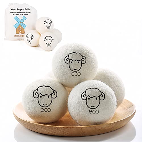 Wool Dryer Balls | 4-Pack, Natural Fabric Softeners, Eco-Friendly