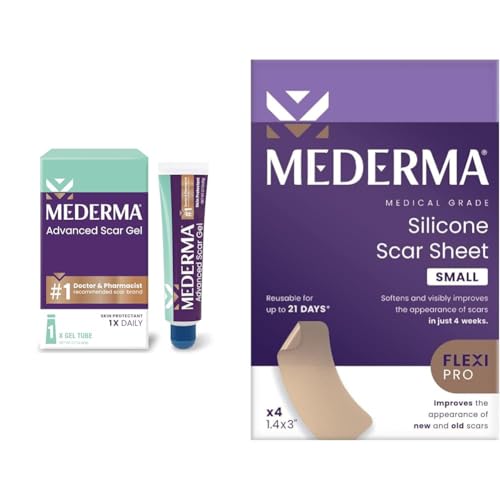 Scar Gel | Reduces Appearance of Scars, 0.70 oz  
Silicone Scar Sheets | 4 Pack, Improves Scar Texture