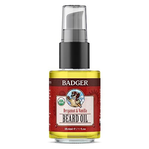 Beard Oil | Organic, 1 fl oz, Nourishing for Dry Skin and Long Beards