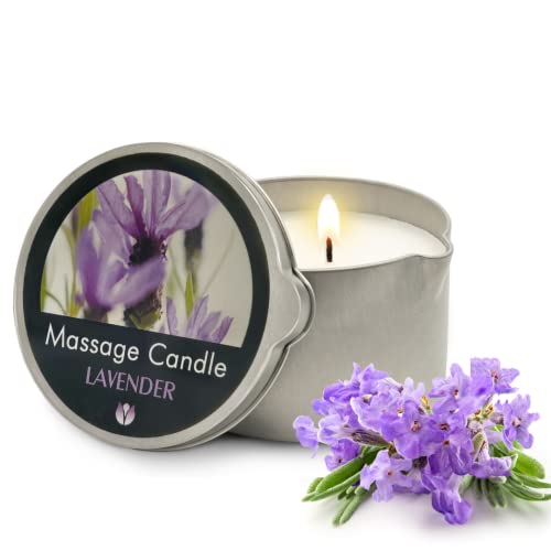 Massage Oil Candle | Vegan, Lavender Scent, 200ml