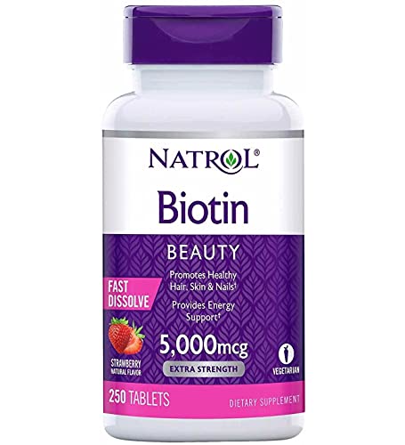 Biotin Supplement | 5,000 mcg, 250 Fast Dissolve Tablets