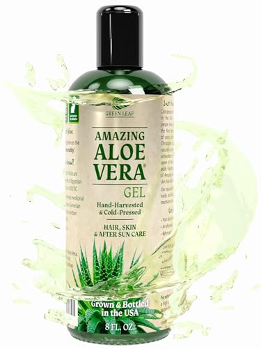 Aloe Vera Gel | 100% Pure, Premium Quality, Vegan, Unscented, Natural Sunburn Relief