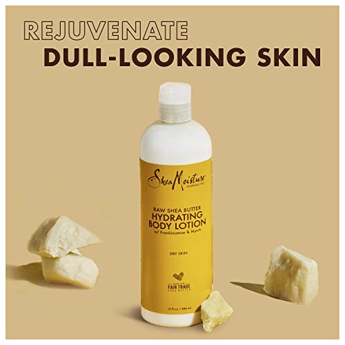 Sheamoisture Hydrating Body Lotion for Dry Skin Raw Shea Butter Paraben Free Lotion 13 oz