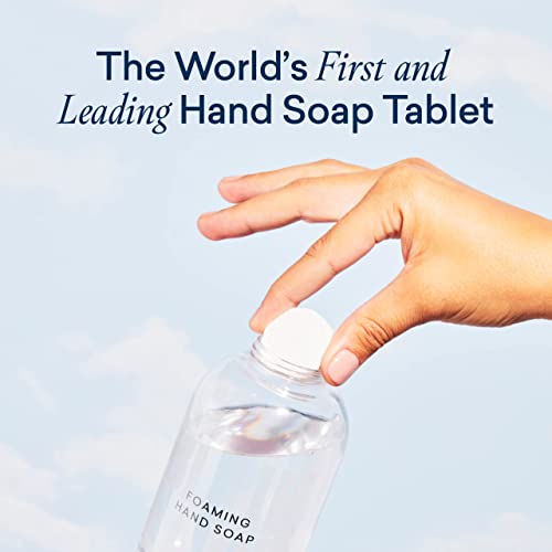 Hand Soap Duo | 2 Refillable Glass Dispensers, 8 Tablet Refills, Iris Agave Scent, 72 fl oz Total