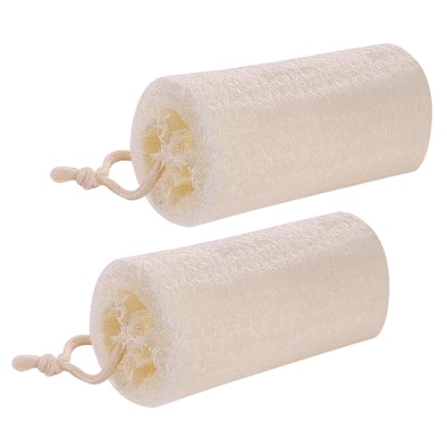 Loofah Sponge Set | 2 Pack, 5" Organic Exfoliating Body Scrubber