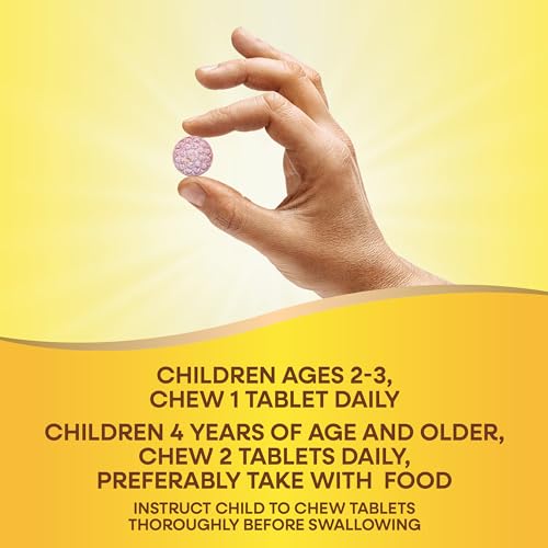 Children's Multivitamins | Supports Bone, Eye, Immune Health, 120 Chewable Tablets