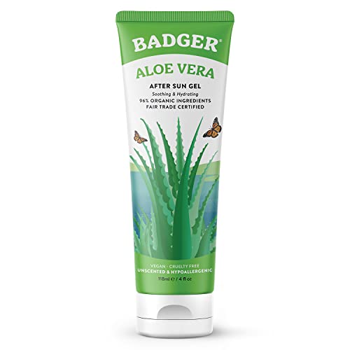 Aloe Vera Gel | Sunburn Relief, Organic, 4 fl oz