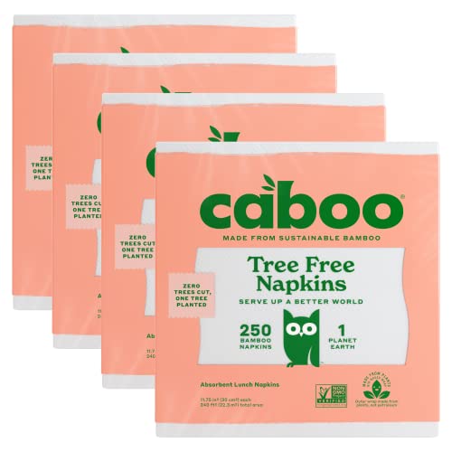 Disposable Napkins | Sustainable, 1000 Total, 4 Packs of 250