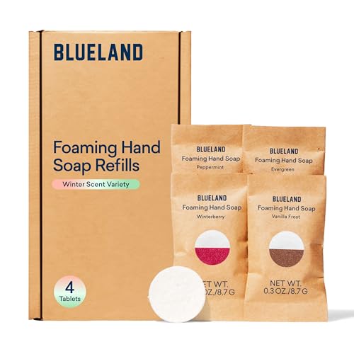 Foaming Hand Soap Tablets | Winter Variety Scents, 4 Pack, Makes 36 fl oz Total