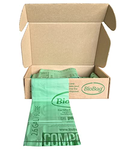 Compostable Bags | 2.6 Gallon, 100 Count, Kitchen Compost Bin Compatible