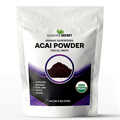 Acai Berry Powder | 4 oz Pack, Organic, Freeze Dried