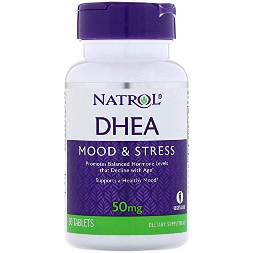 DHEA Tablets | 50 mg, 60 Count, 2 Pack