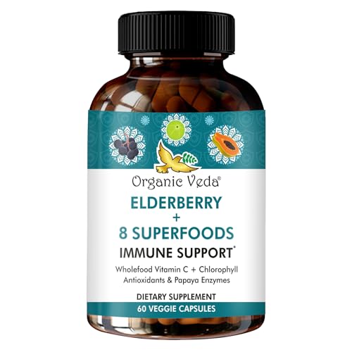 Immune Support Capsules | 60 Vegan Caps, Whole Food Ingredients, Antioxidants