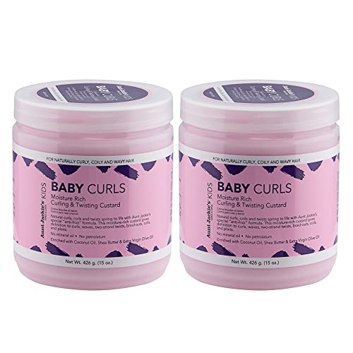 Kids Hair Care | Moisture Rich Curling Custard, 15 oz, 2 Pack