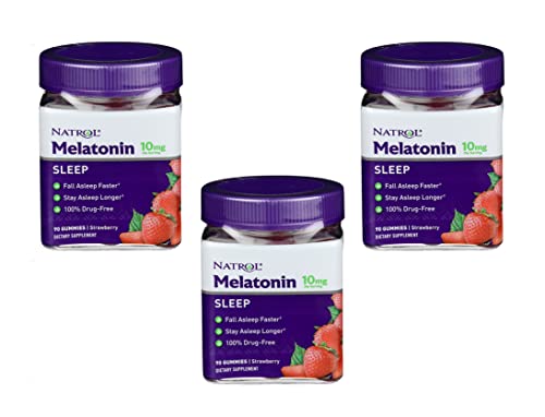 Melatonin Gummies | 10 mg, 90 Count, Pack of 3