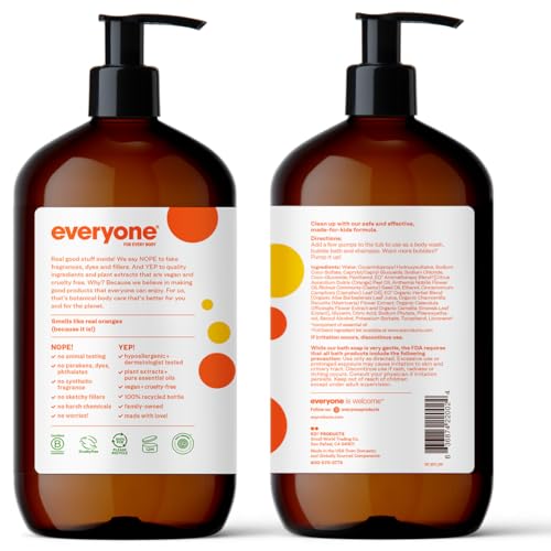 Everyone for Every Body Soap for Every Kid, Orange Squeeze, 32 Ounce