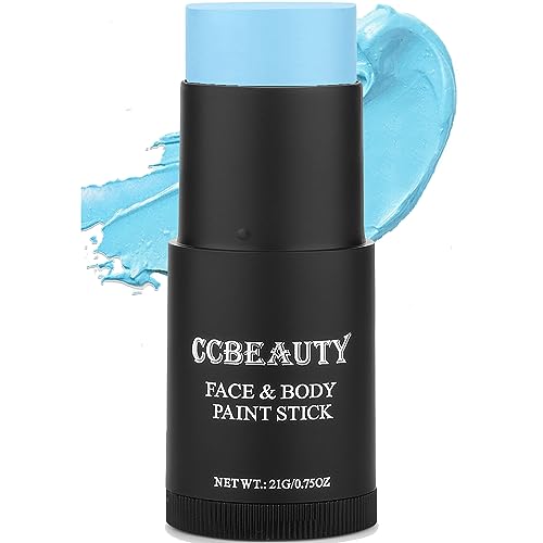 Body Paint Stick | Light Blue, Hypoallergenic, Grease Makeup for Sports and Cosplay