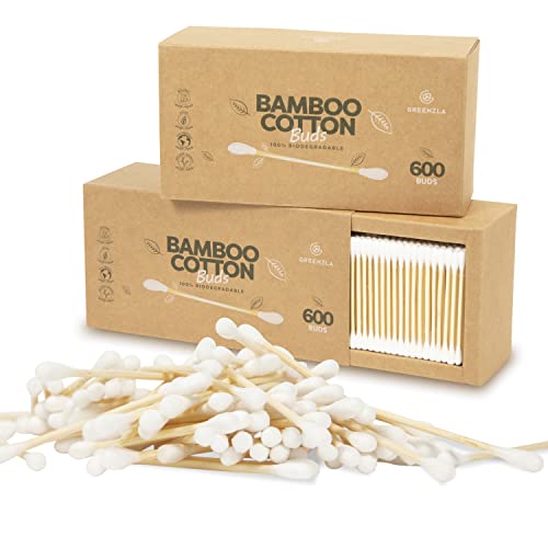 Cotton Swabs | 1200 Pack, Biodegradable, Cruelty-Free, Hypoallergenic