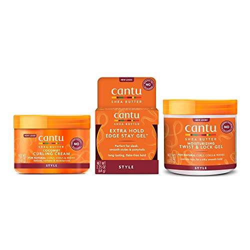 Hair Treatment Kit | Coconut Curling Cream, Edge Stay Gel, Twist & Lock Gel