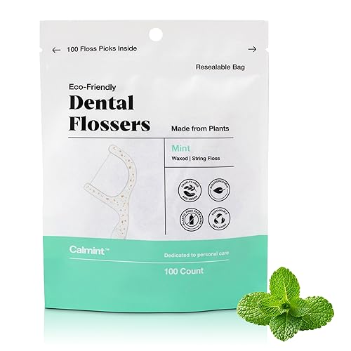 Dental Flossers | Biodegradable, Infused with Essential Oils, Soft for Tooth & Gum Health