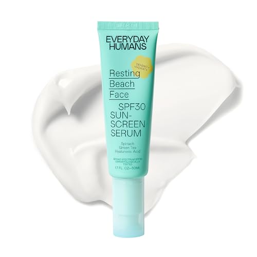 Face Sunscreen | SPF 30, Sheer Serum Primer, 1.7 oz, Light Glow Finish