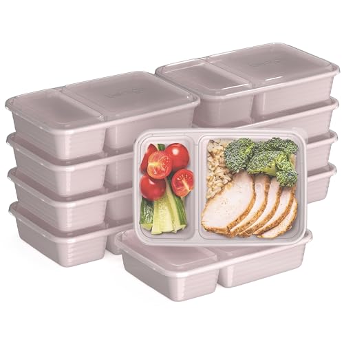 Food Storage Container | 20-Piece Set, BPA-Free, Microwave & Dishwasher Safe, Blush Pink