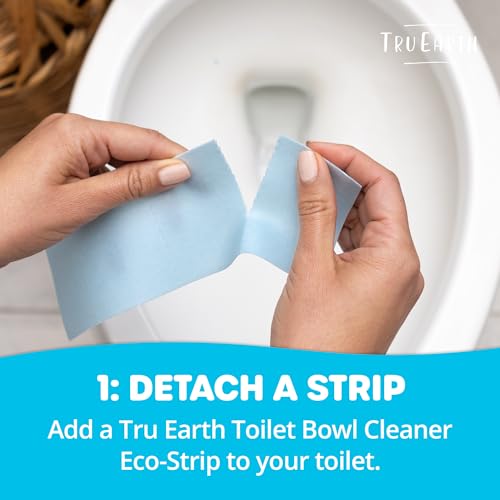 Toilet Bowl Cleaner Eco-Strips | Plastic Jug-Free, Septic-Safe, 24 Strips