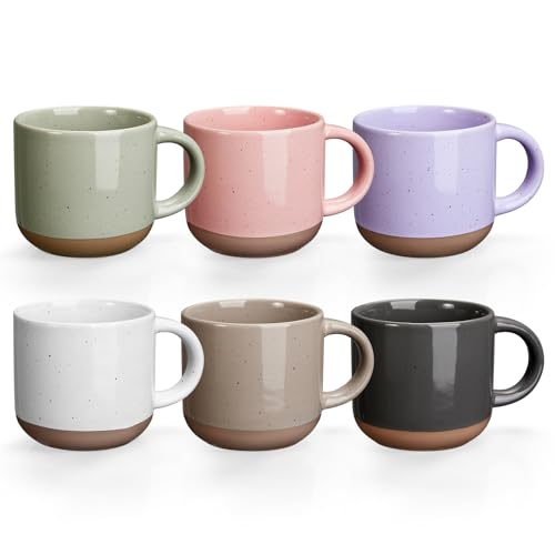 Espresso Cups Set | Morandi Color, 5 oz, Set of 6, Porcelain, Dishwasher Safe