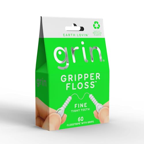 Dental Floss | Individually Wrapped, Minty Flavor, 60 Count, Recyclable Packaging