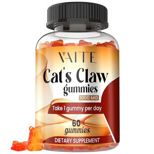 Herbal Supplement | Cats Claw 1000 mg, Vegan Gummies, 60 Count