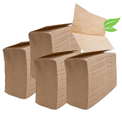 Paper Towels | 1250 Count, Organic Unbleached, 100% Post-Consumer Waste