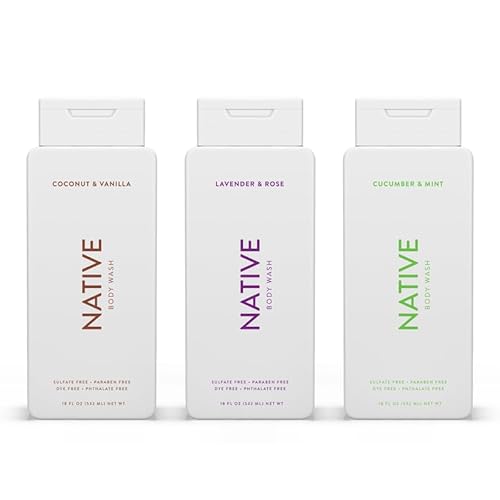 Body Wash | Naturally Derived Ingredients, Sulfate & Paraben Free, 18 oz Pack of 3