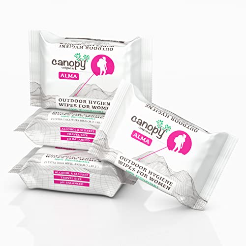 Feminine Hygiene Wipes | 100% Biodegradable, pH Balanced, 4 Packs of 100 Wipes