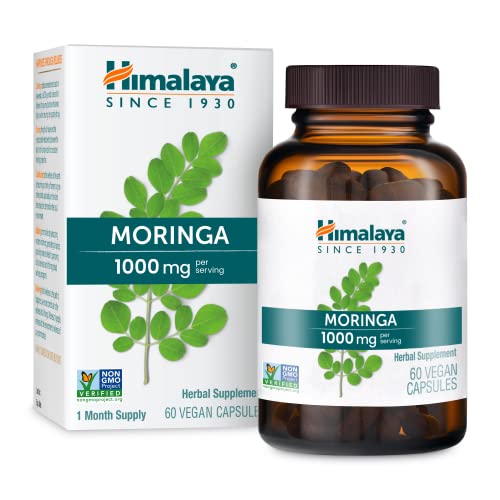 Moringa Capsules | 1000 mg, 60 Count, Non-GMO, Vegan, Gluten Free