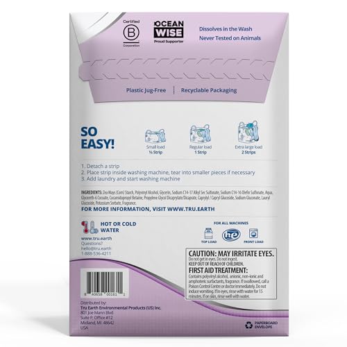 Laundry Detergent Sheets | Lilac Breeze Scent, Up to 64 Loads (32 Sheets)