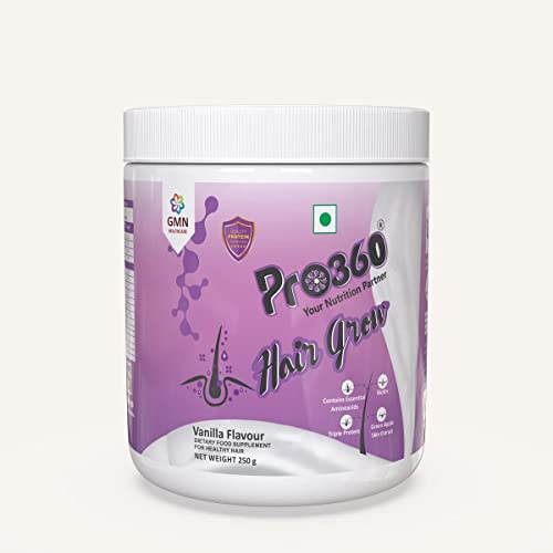 Hair Growth Protein Powder | Enriched with Biotin, Vanilla Flavor, 250g