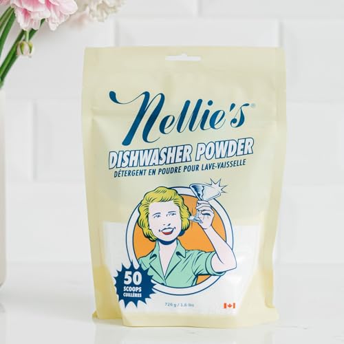 Nellie's 400 Load Laundry Bundle: Sustainable Laundry & Dishwasher Kit - Chemical-Free, Zero Waste - Includes 400 Loads Laundry Soda, 50 Loads Oxygen Brightener, and 50 Loads Dishwasher Powder