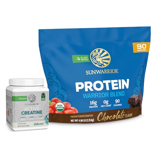 Vegan Protein Powder | Chocolate Flavor, 90 Servings  
Creatine Monohydrate Powder | 60 Servings