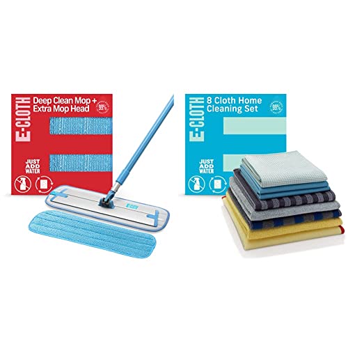 Deep Clean Mop Set | Includes Extra Mop Head, 8 Pieces